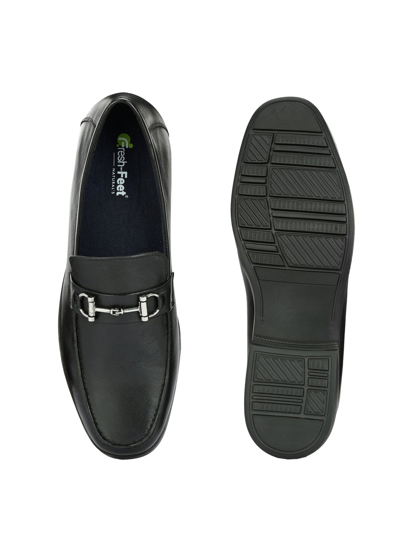 Zane Black Formal Slip-on Shoes For Men