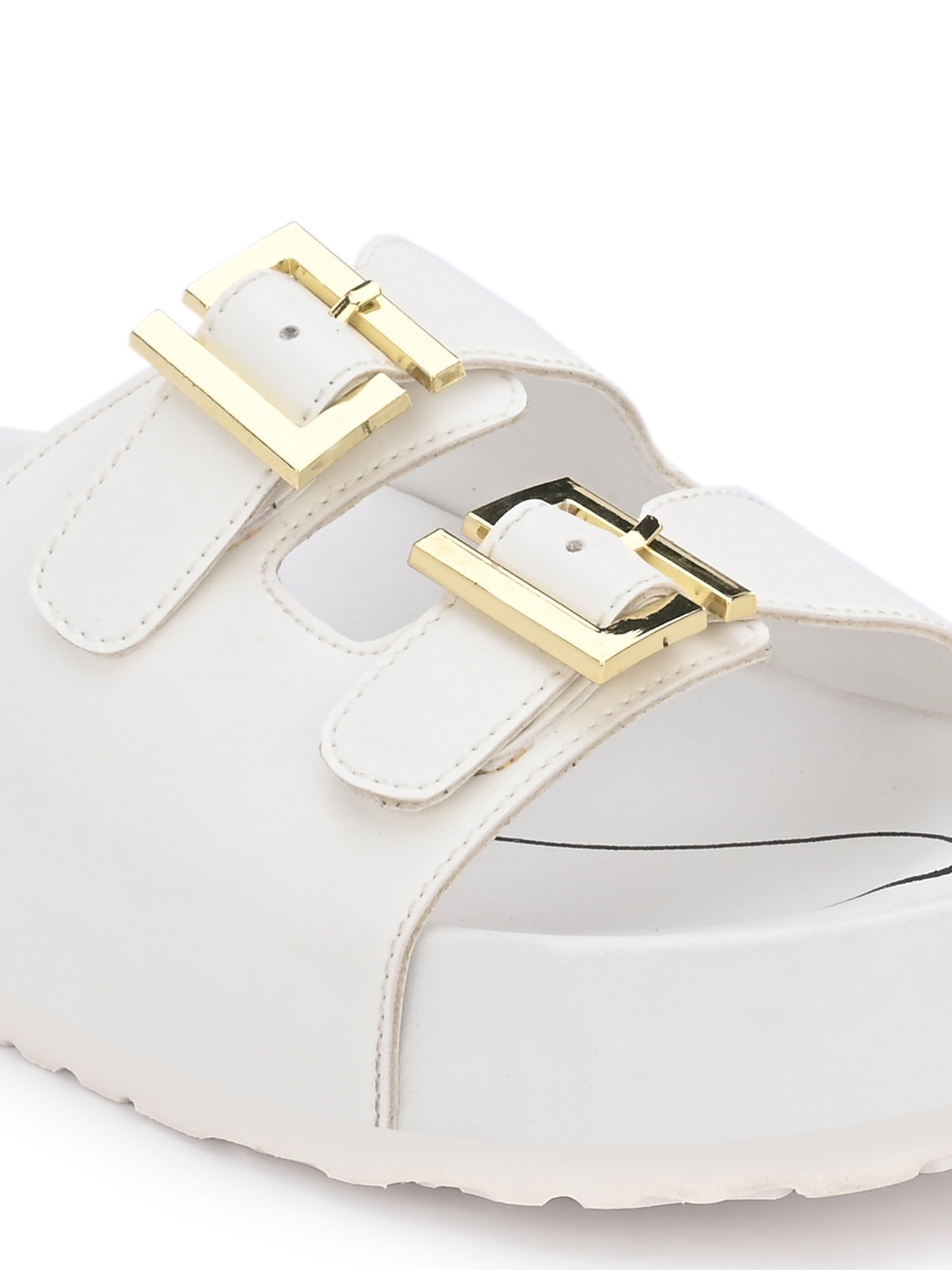 Michelle White Orthopedic Sliders For Women