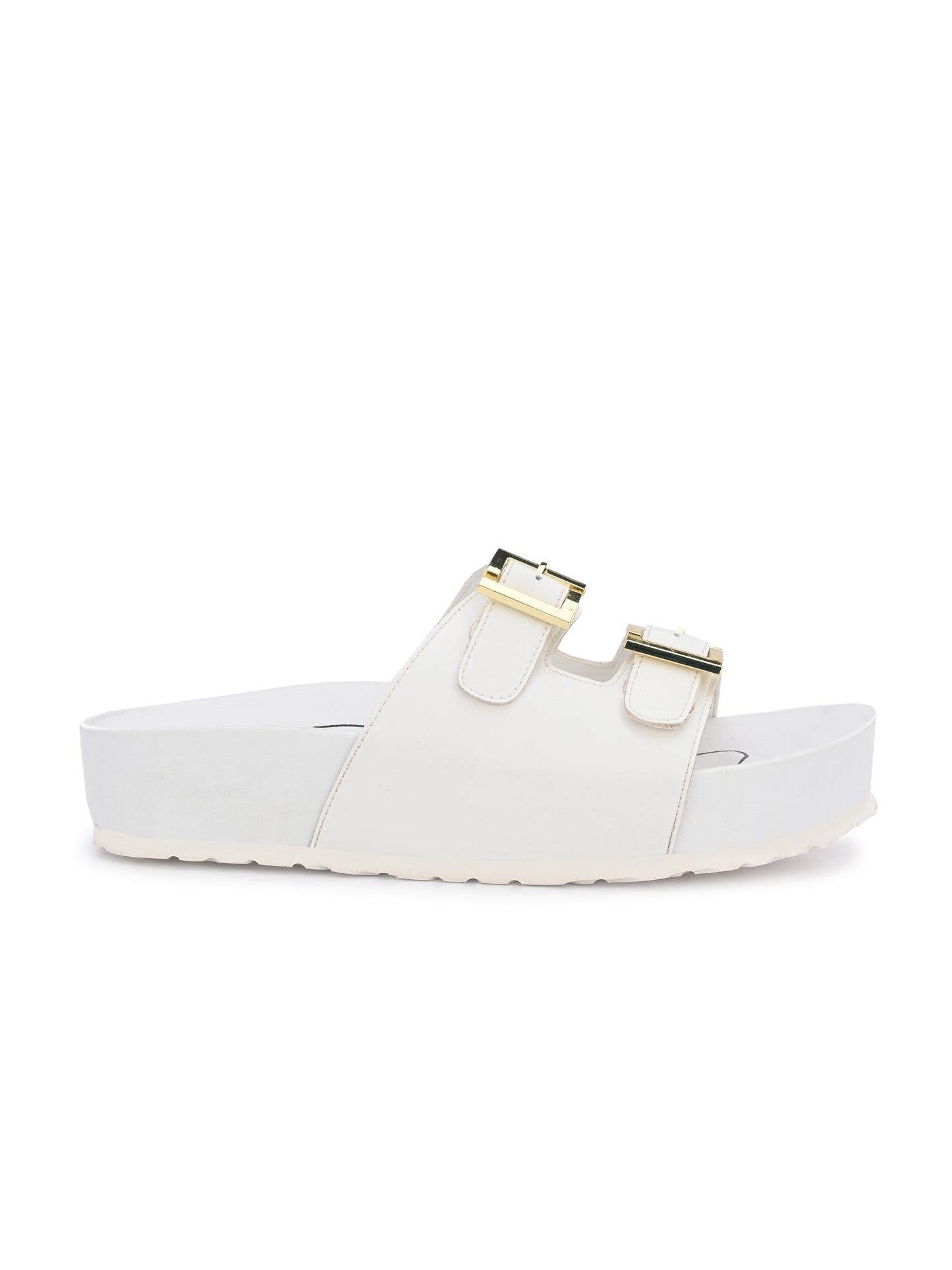 Michelle White Orthopedic Sliders For Women