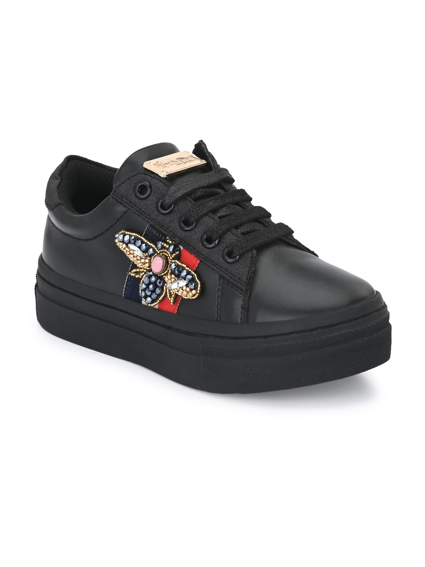 Nice Black Dual Size technology Shoes for Kids
