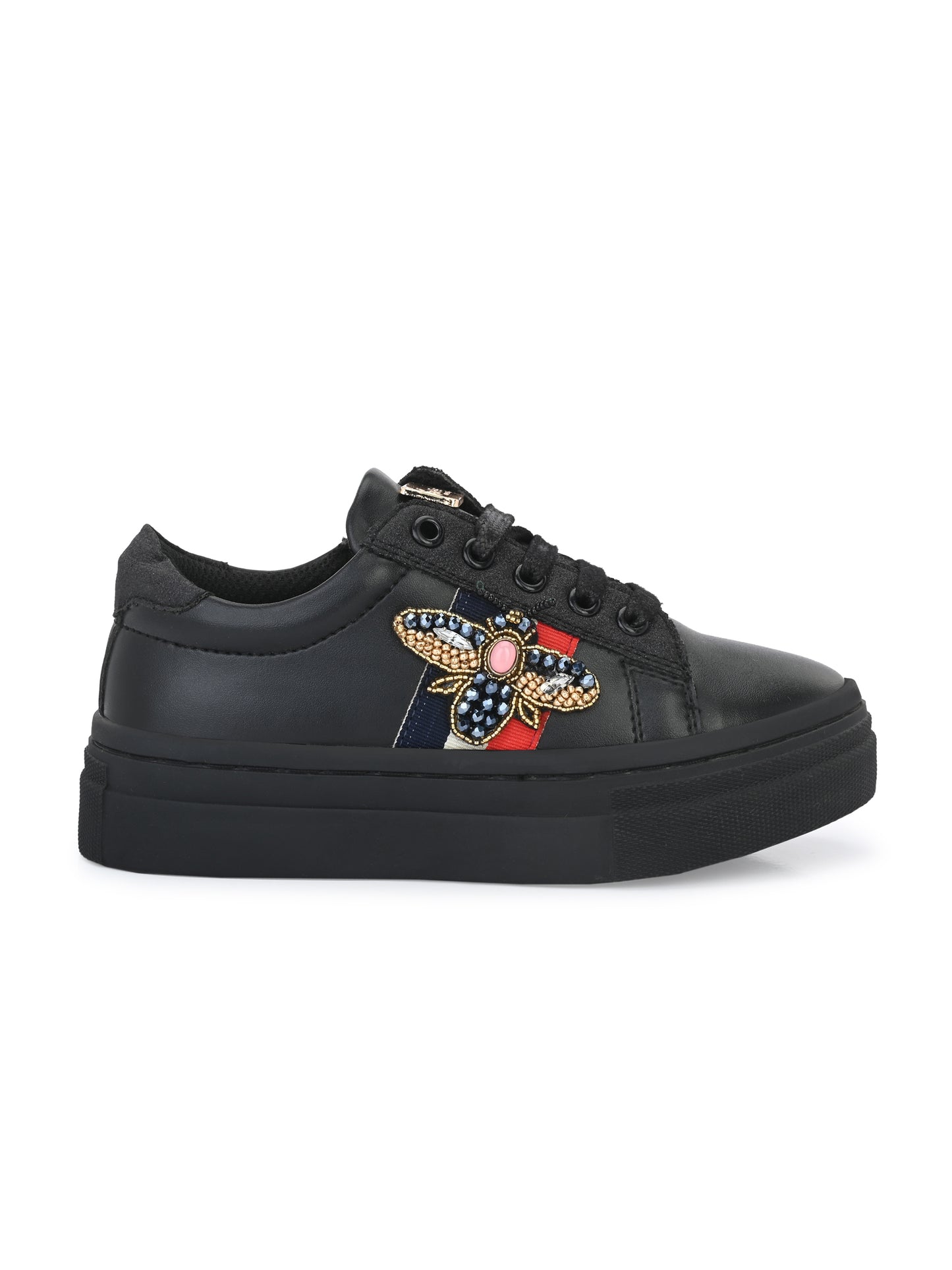 Nice Black Dual Size technology Shoes for Kids