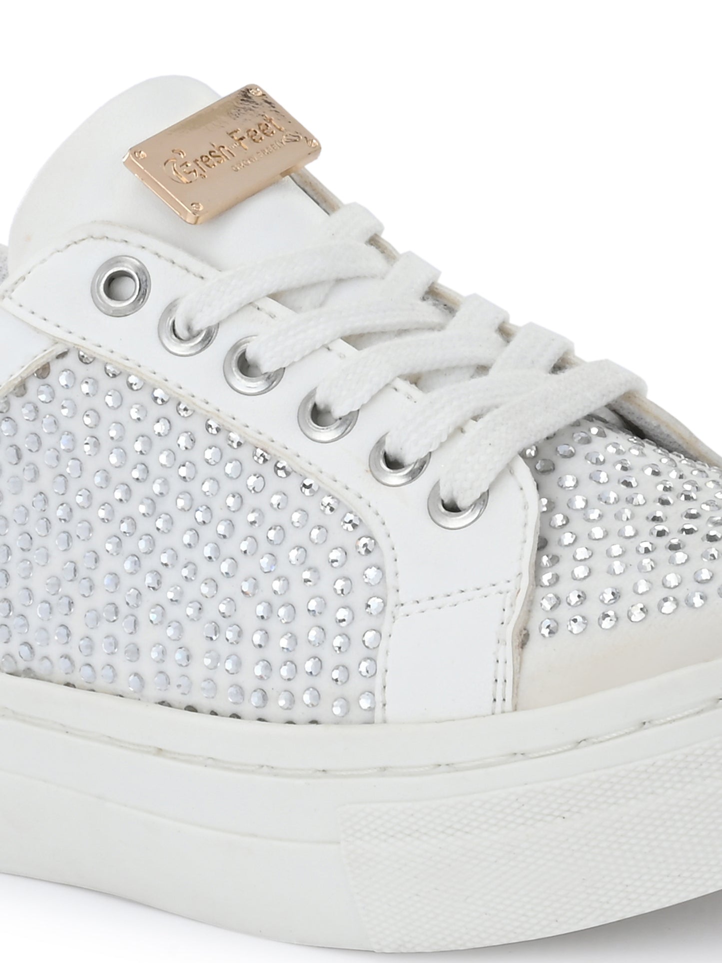 Nora White Dual Size technology Shoes for Kids