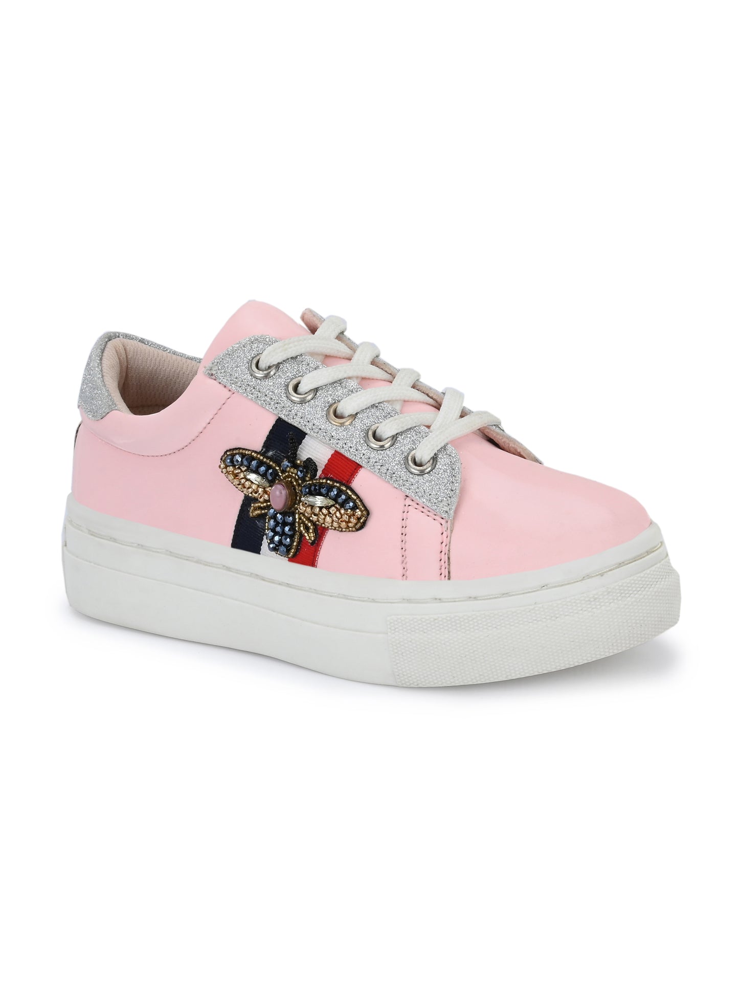 Nice Pink Dual Size technology Shoes for Kids