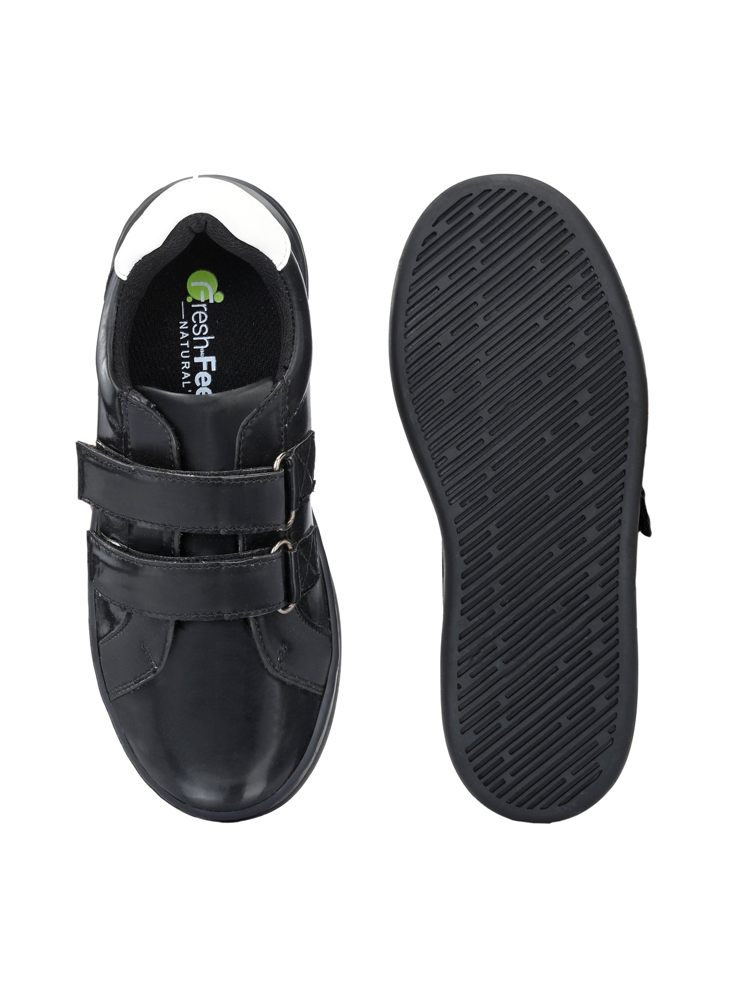 Chloe Black Dual Size Technology Sneakers for Kids