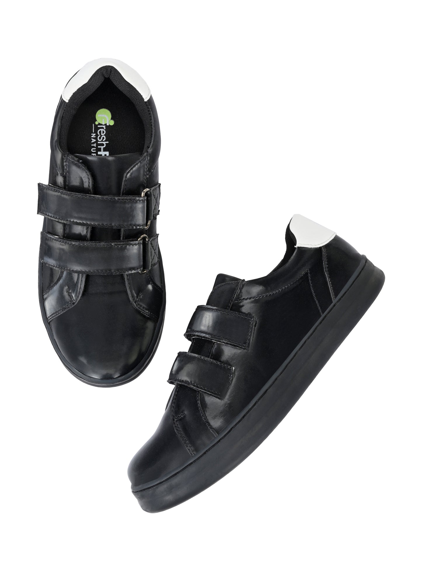 Chloe Black Dual Size Technology Sneakers for Kids