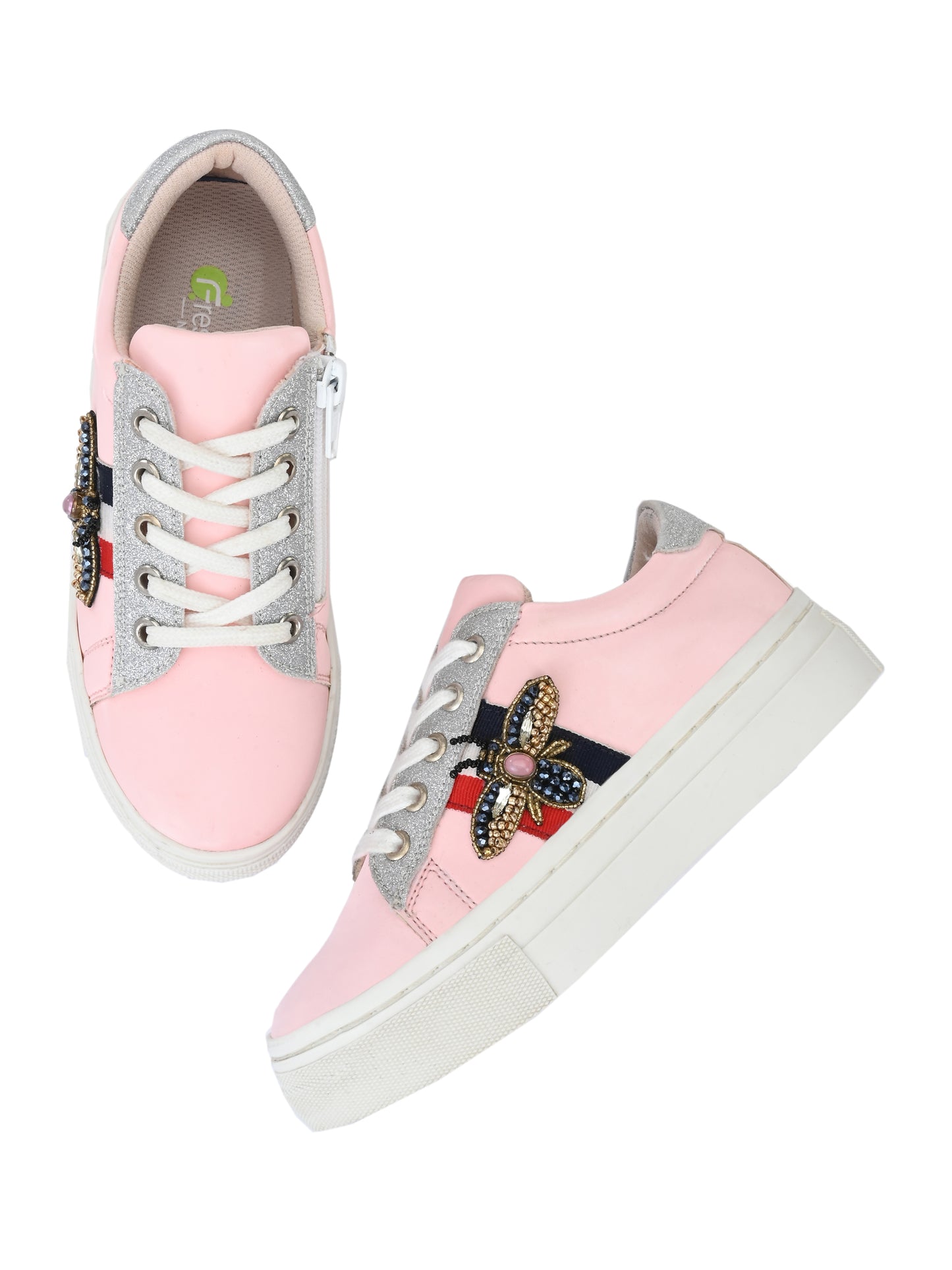 Nice Pink Dual Size technology Shoes for Kids