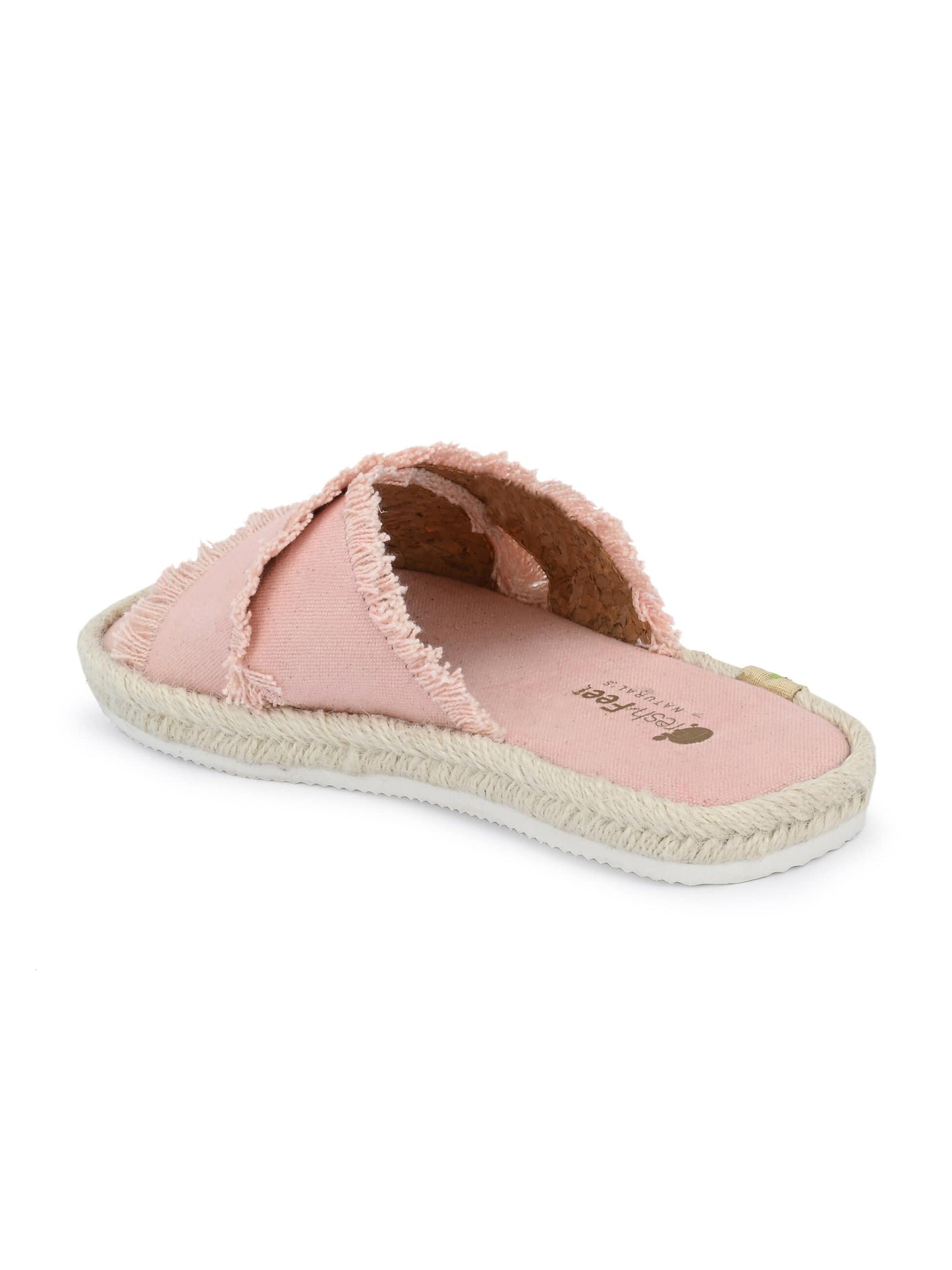 Mithali Baby Pink Yoga Mat Sandals for Women
