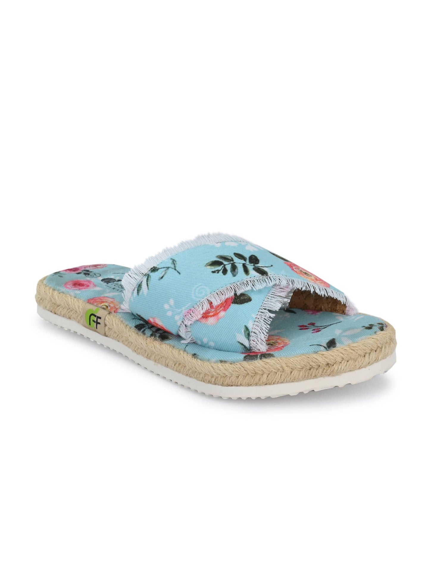 Mithali Floral Print Yoga Mat Sandals for Women