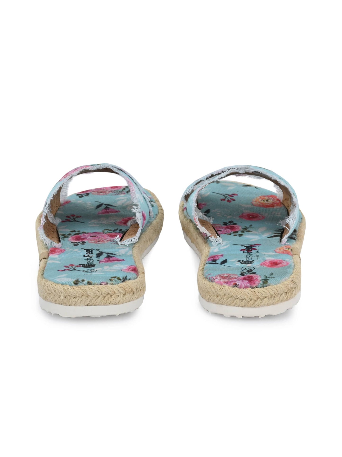 Mithali Floral Print Yoga Mat Sandals for Women