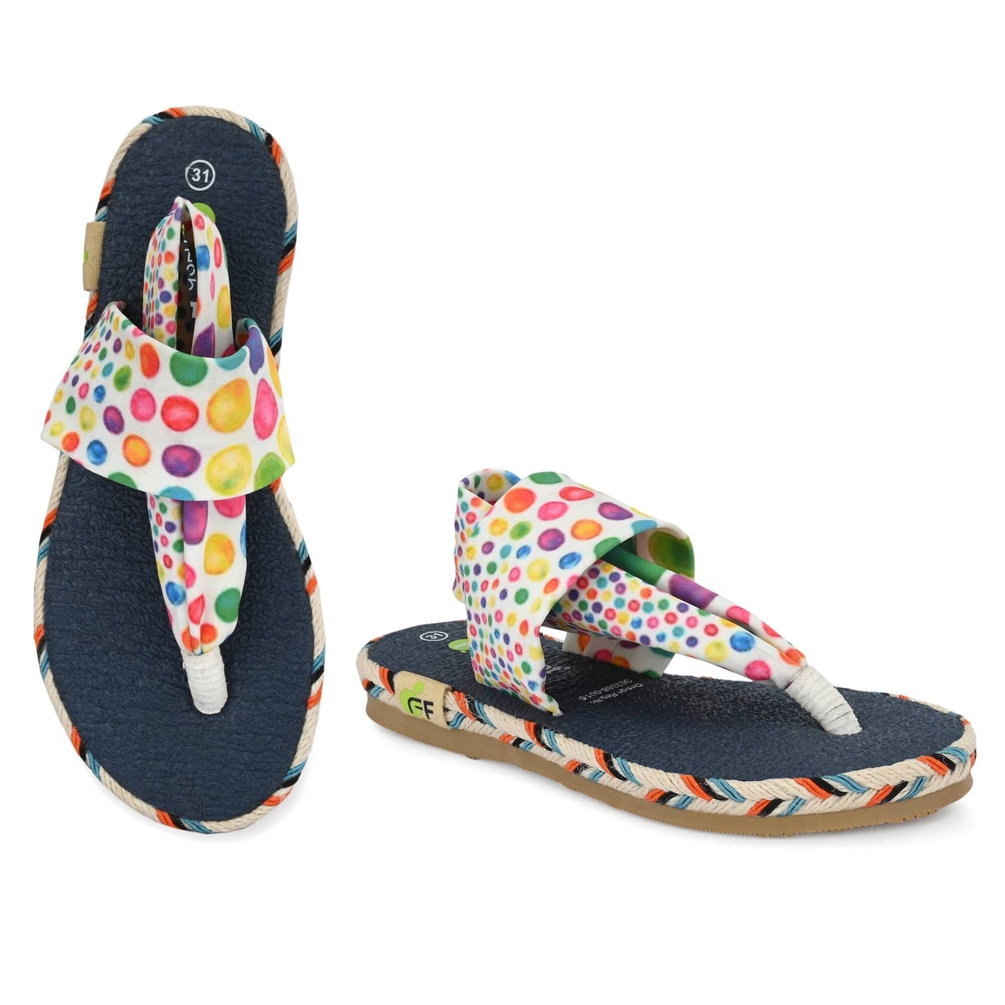 Cinderella Bubble Print Yoga Mat Sandals for Kids