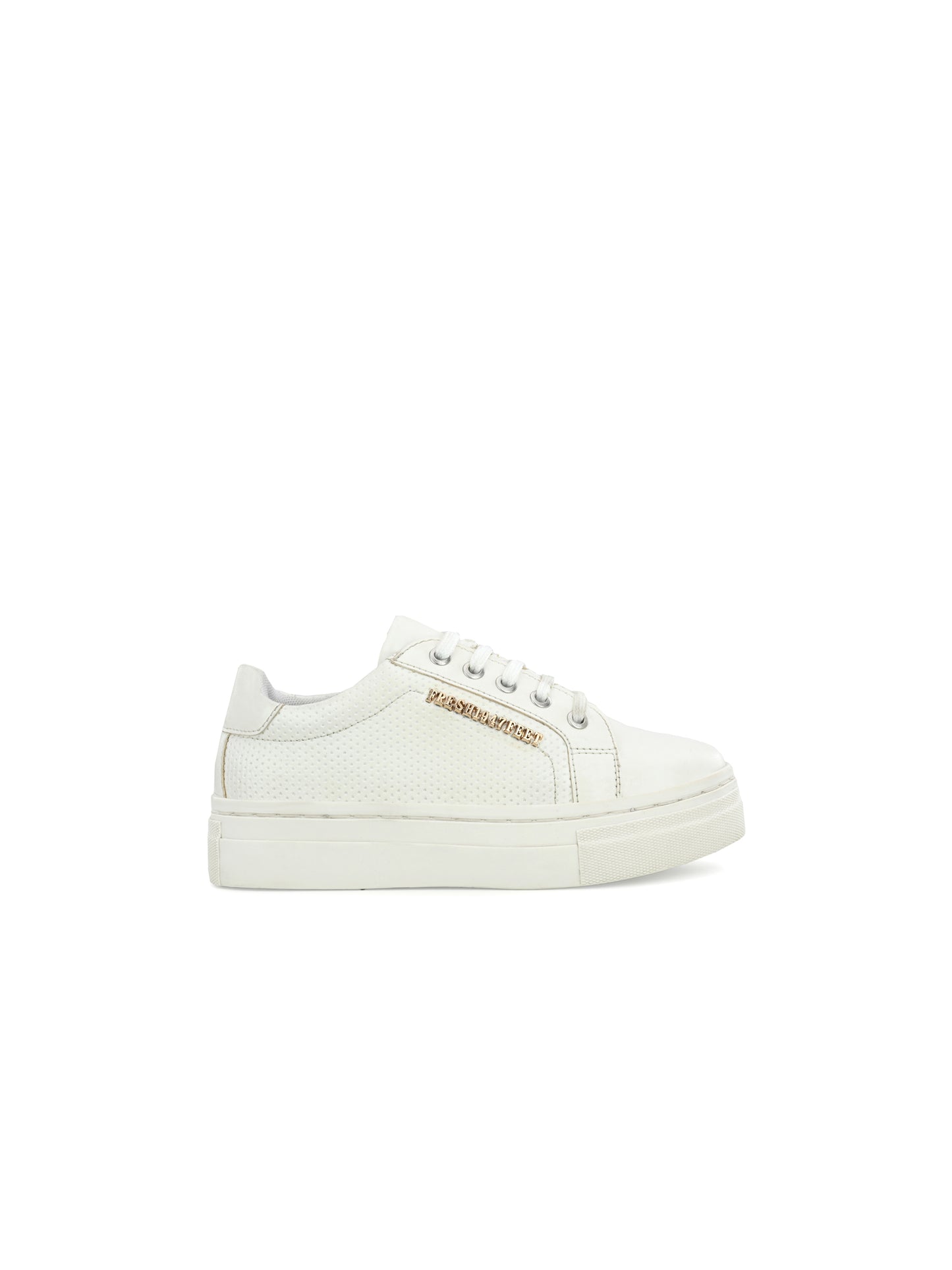 Ronaldo White Dual Size technology Shoes for Kids