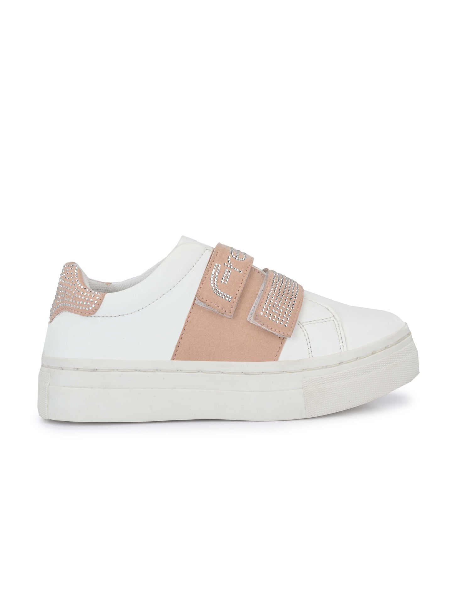 Niko White Pink Shoes for Kids