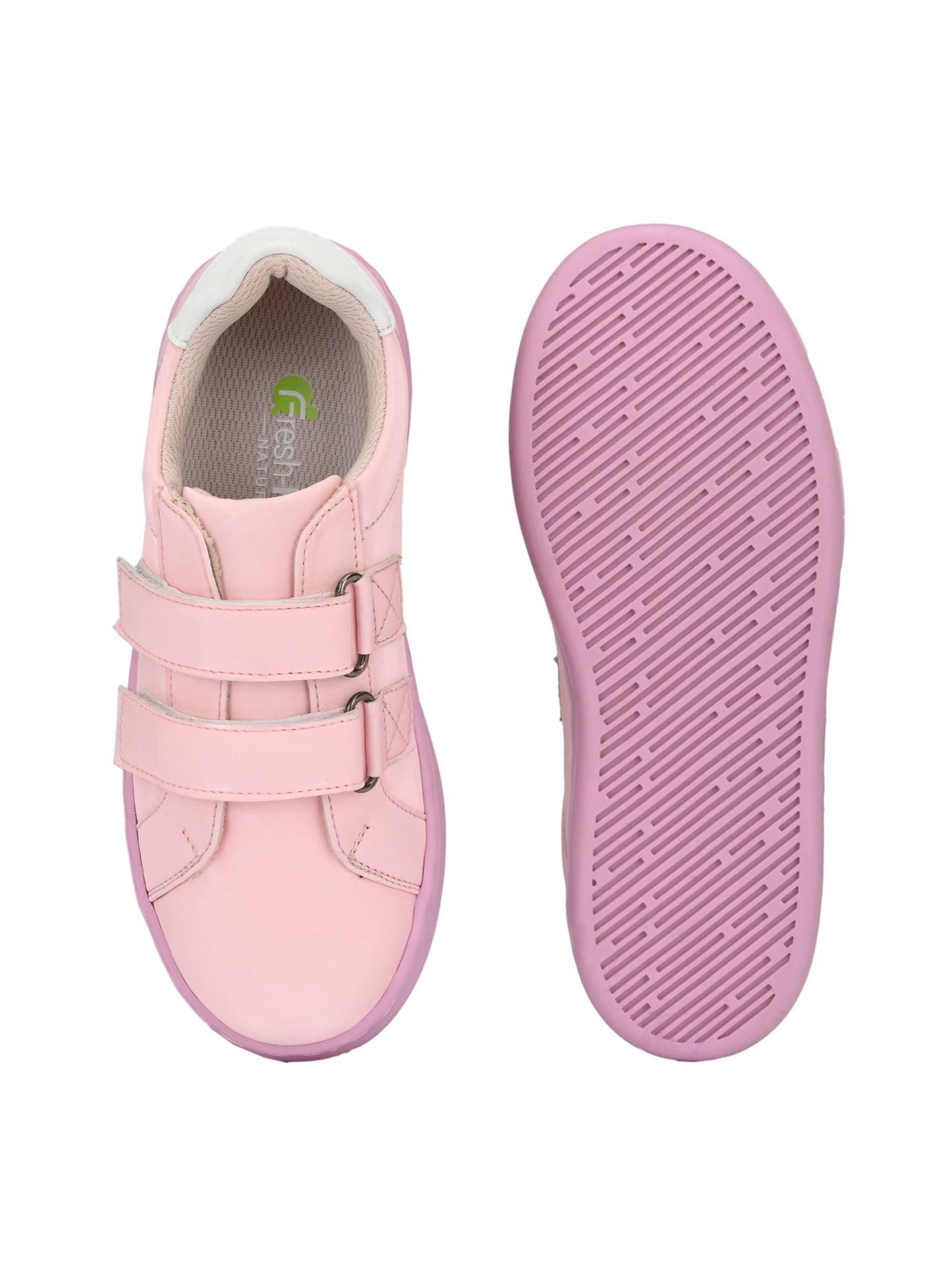 Chloe Pink Dual Size Technology Sneakers for Kids