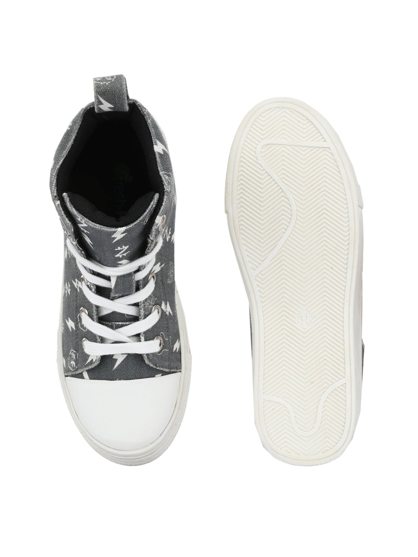 Ninja Dark Green Dual Size technology Shoes for Kids