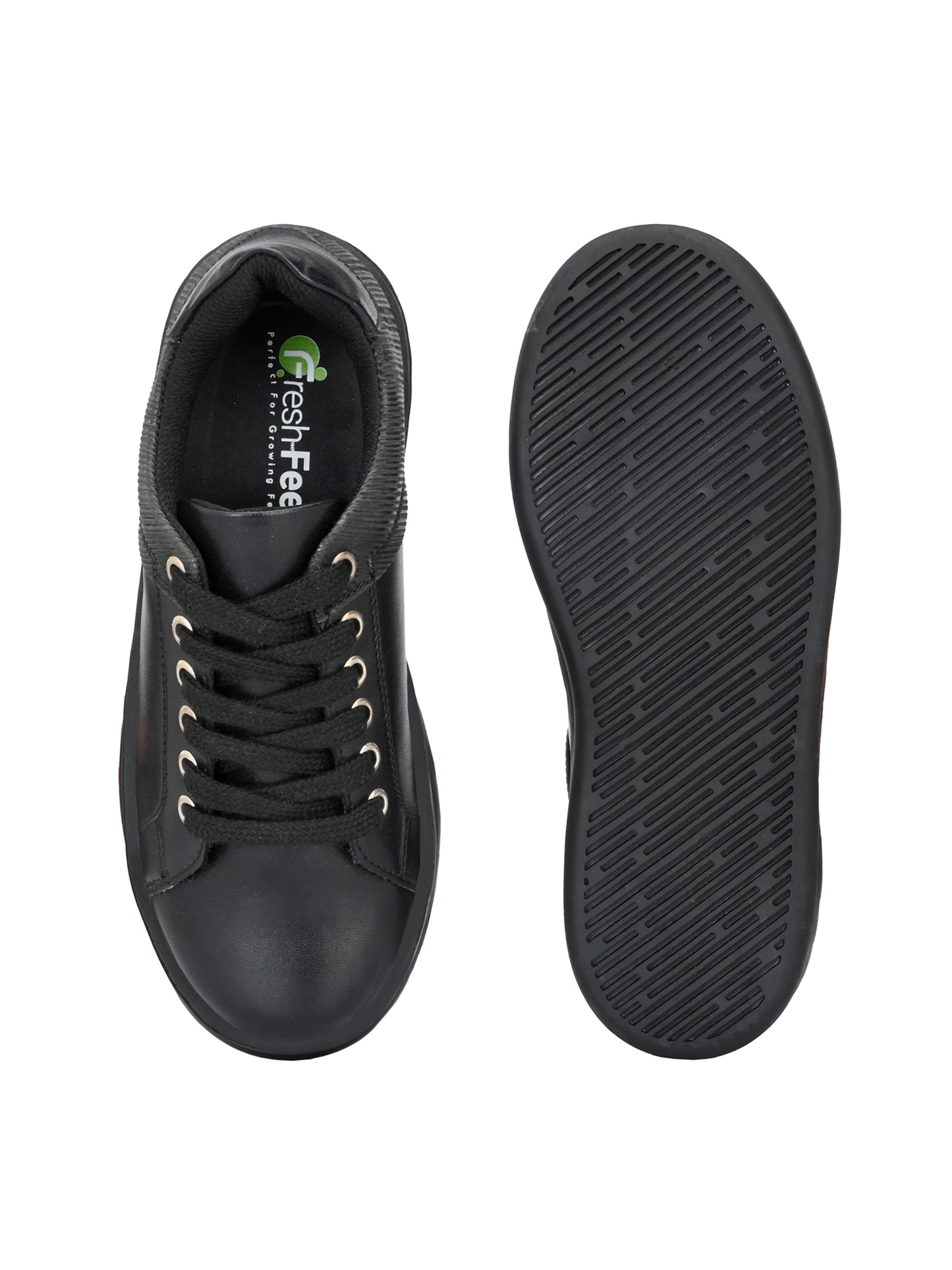 Camila Black Dual Size Technology Sneakers for Kids