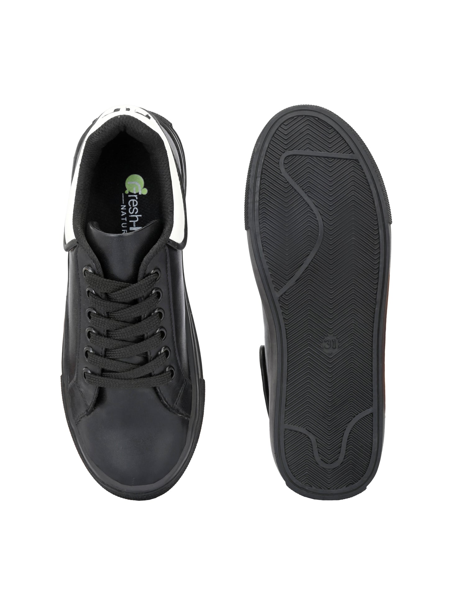 Nicola Black Dual Size technology Shoes for Kids