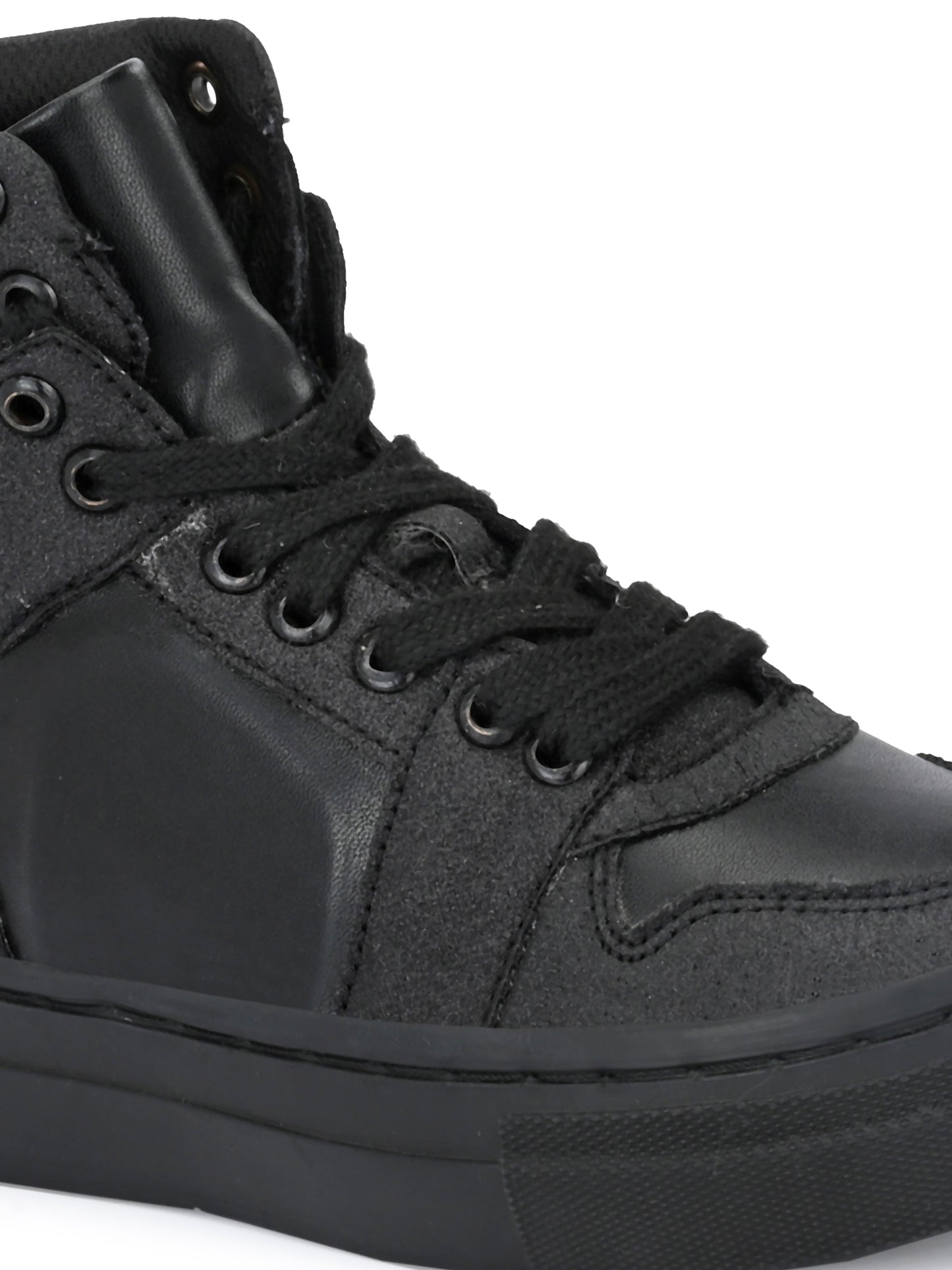 Nick Black Dual Size technology Shoes for Kids