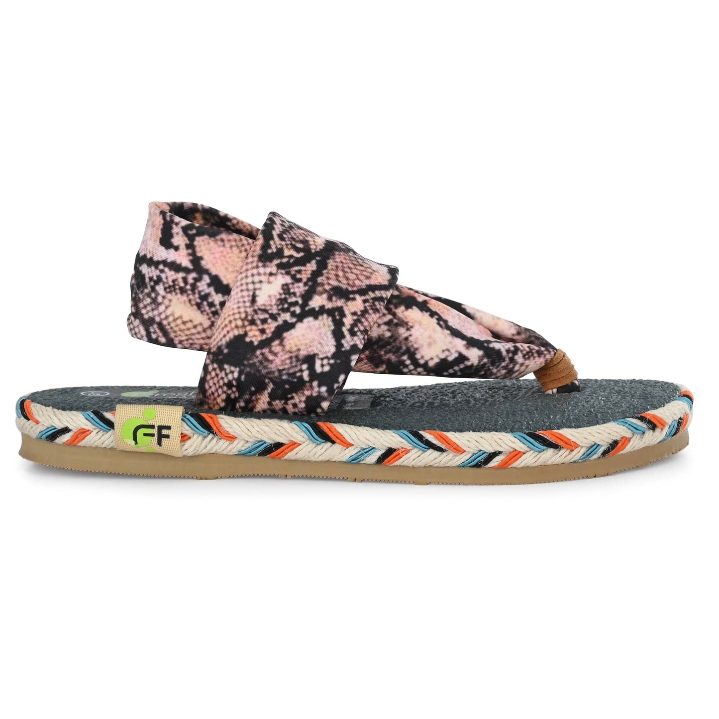 Cinderella Snake Print Yoga Mat Sandals for Kids