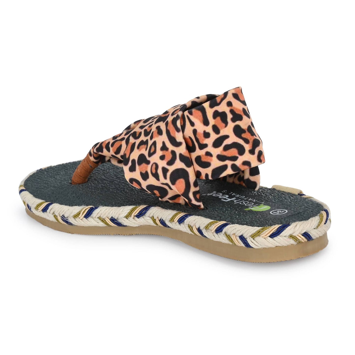 Cinderella Leopard Print Yoga Mat Sandals for Kids