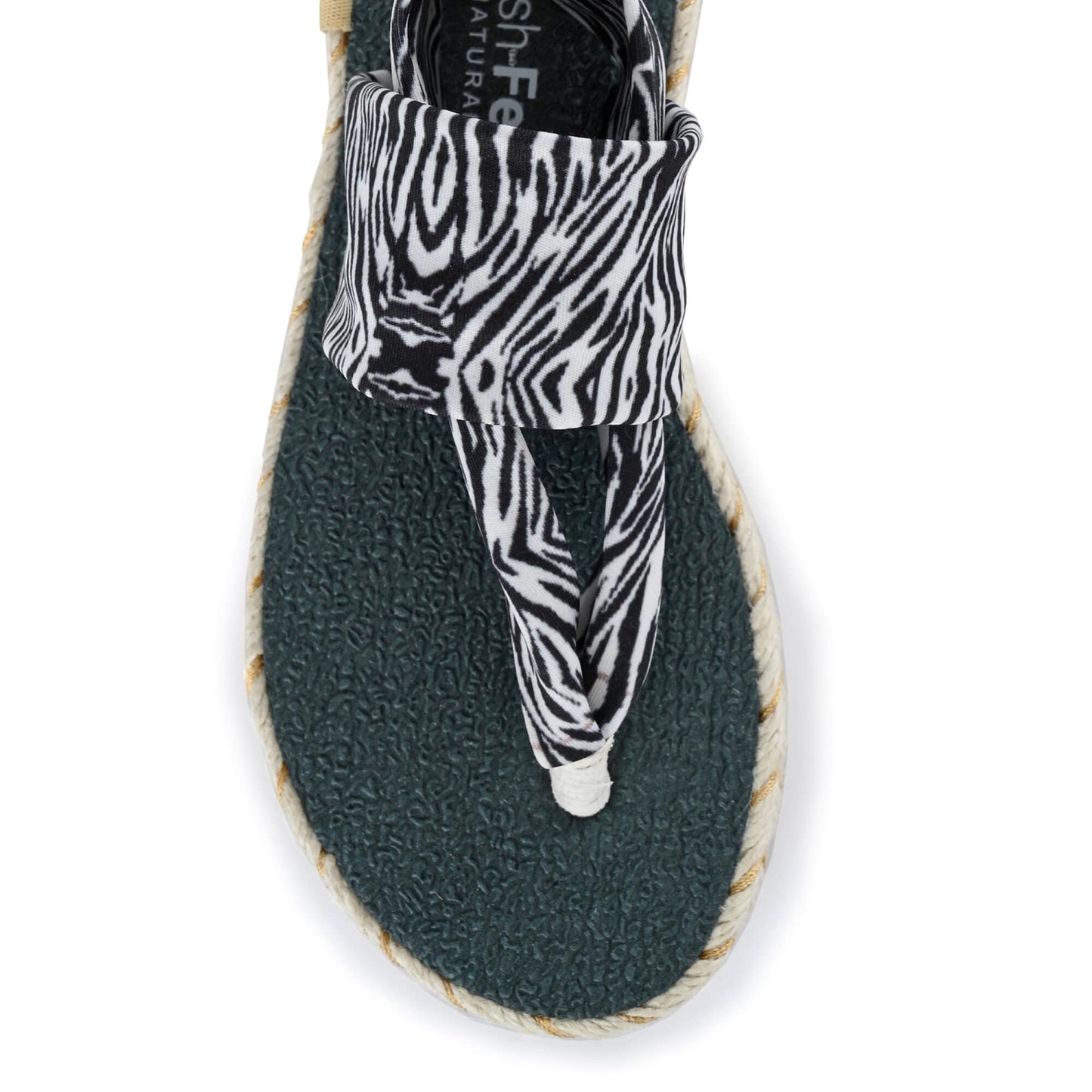 Cinderella Zebra Print Yoga Mat Sandals For Kids