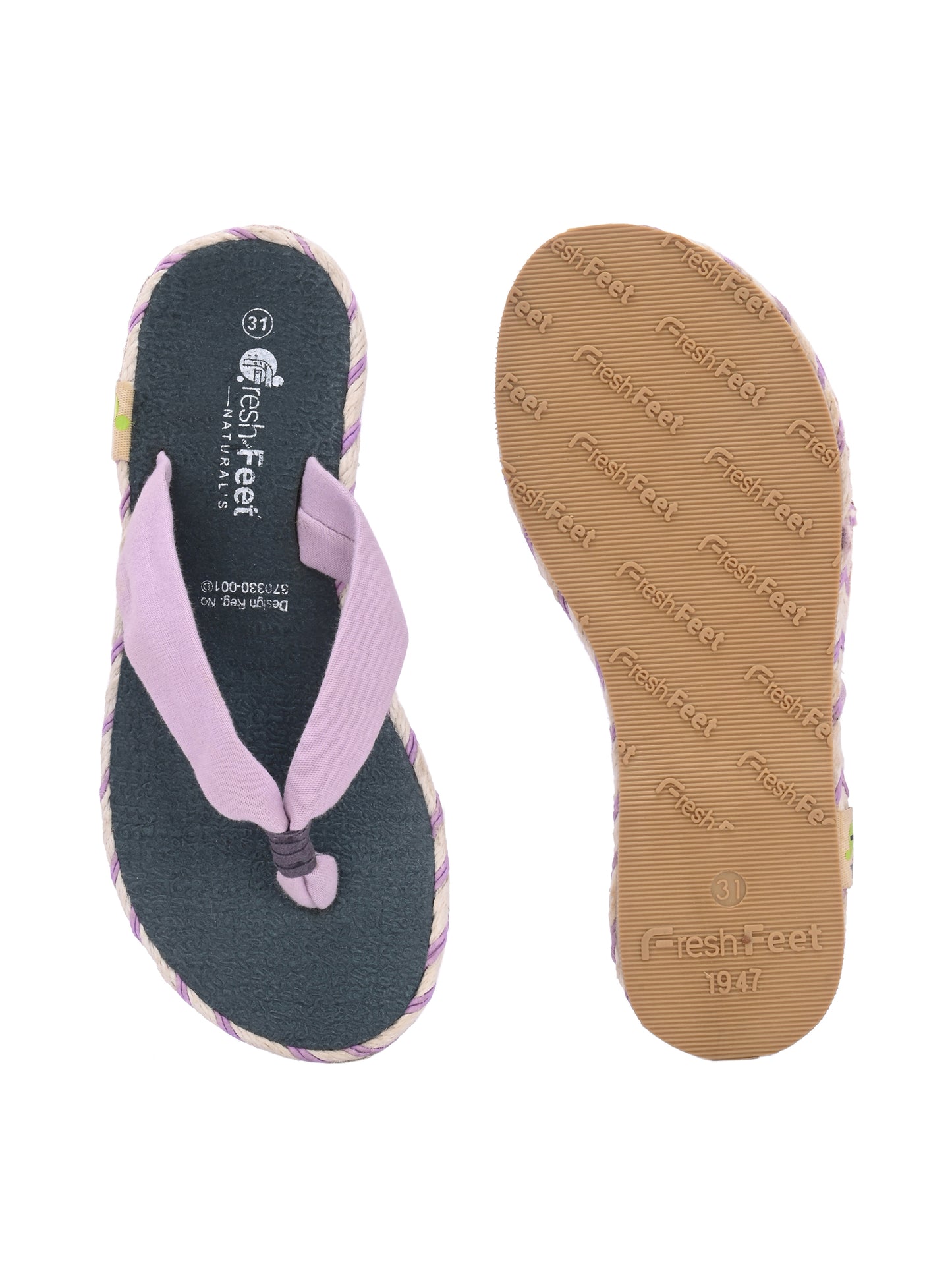 Galaxy Lt. Purple Comfy Sandals for Kids