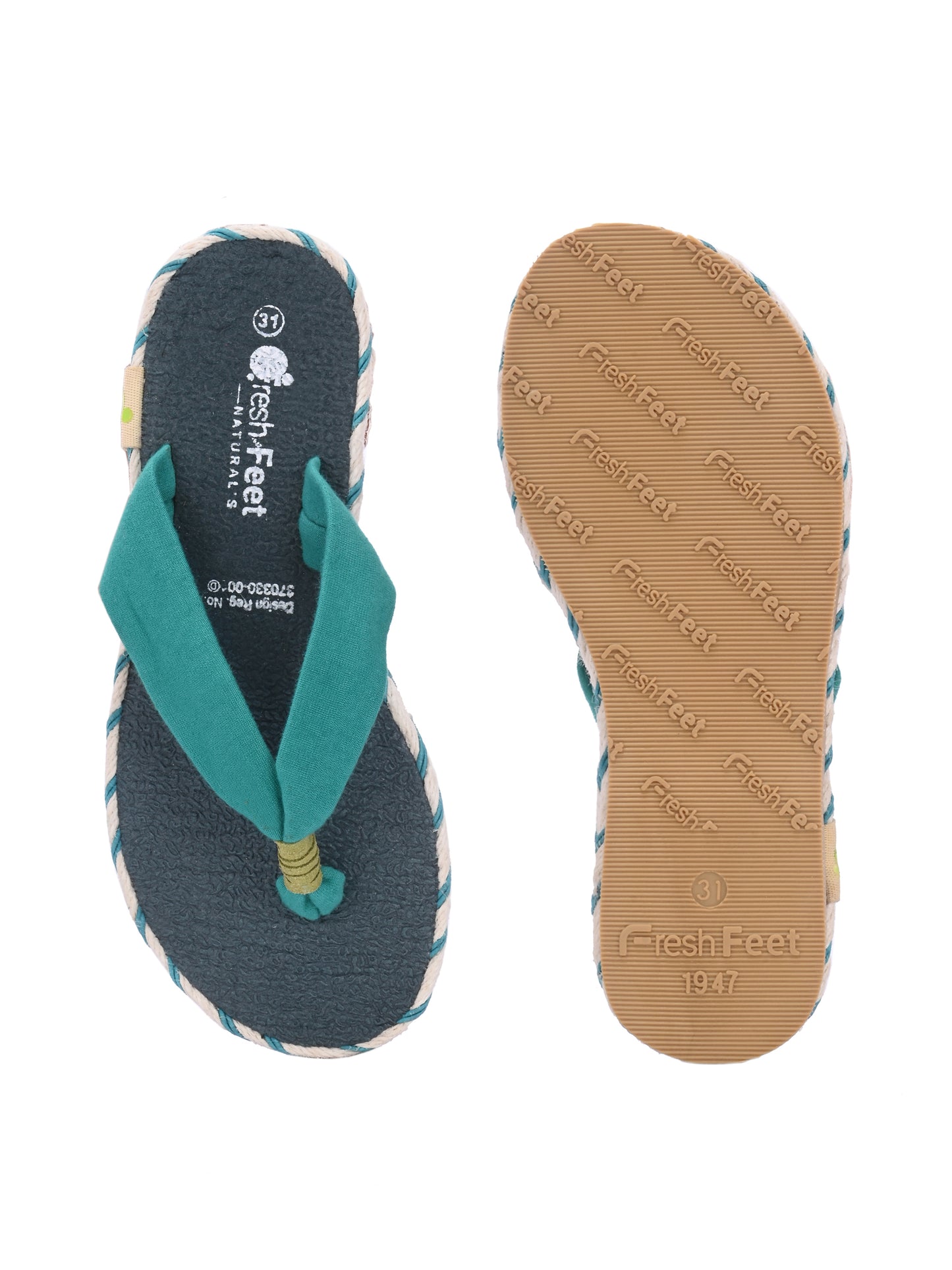 Galaxy Teal Comfy Sandals for Kids