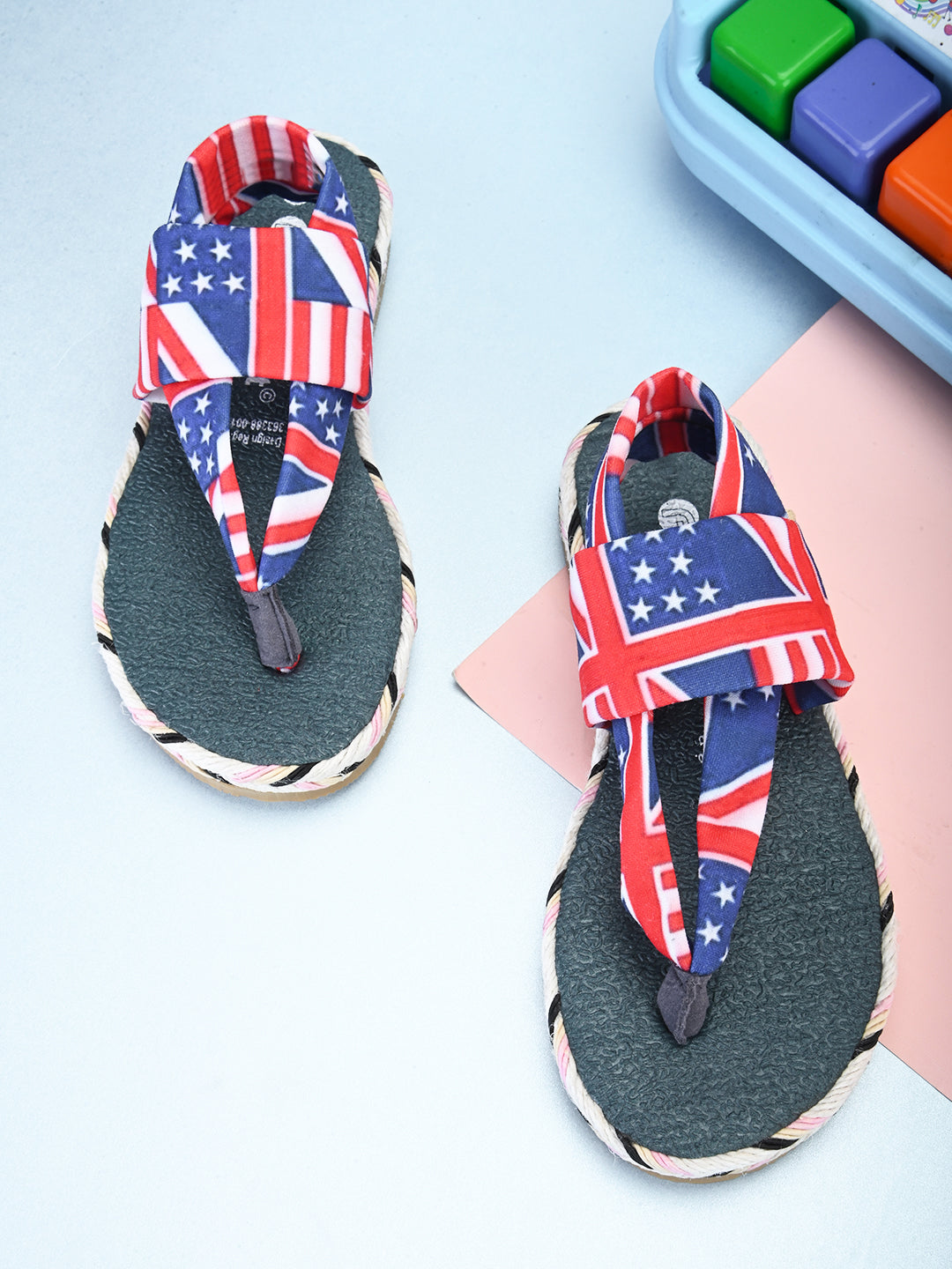 Cinderella American Print Yoga Mat Sandals for Kids