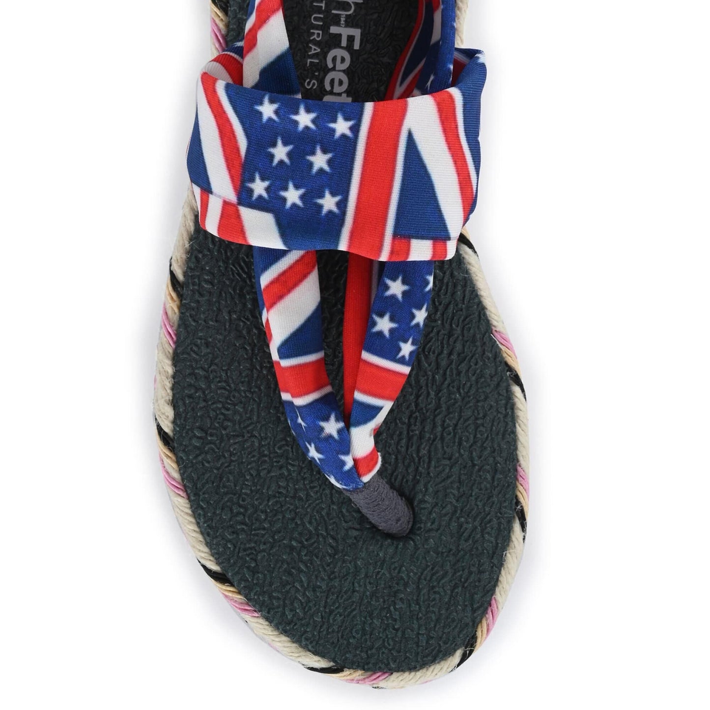 Cinderella American Print Yoga Mat Sandals for Kids