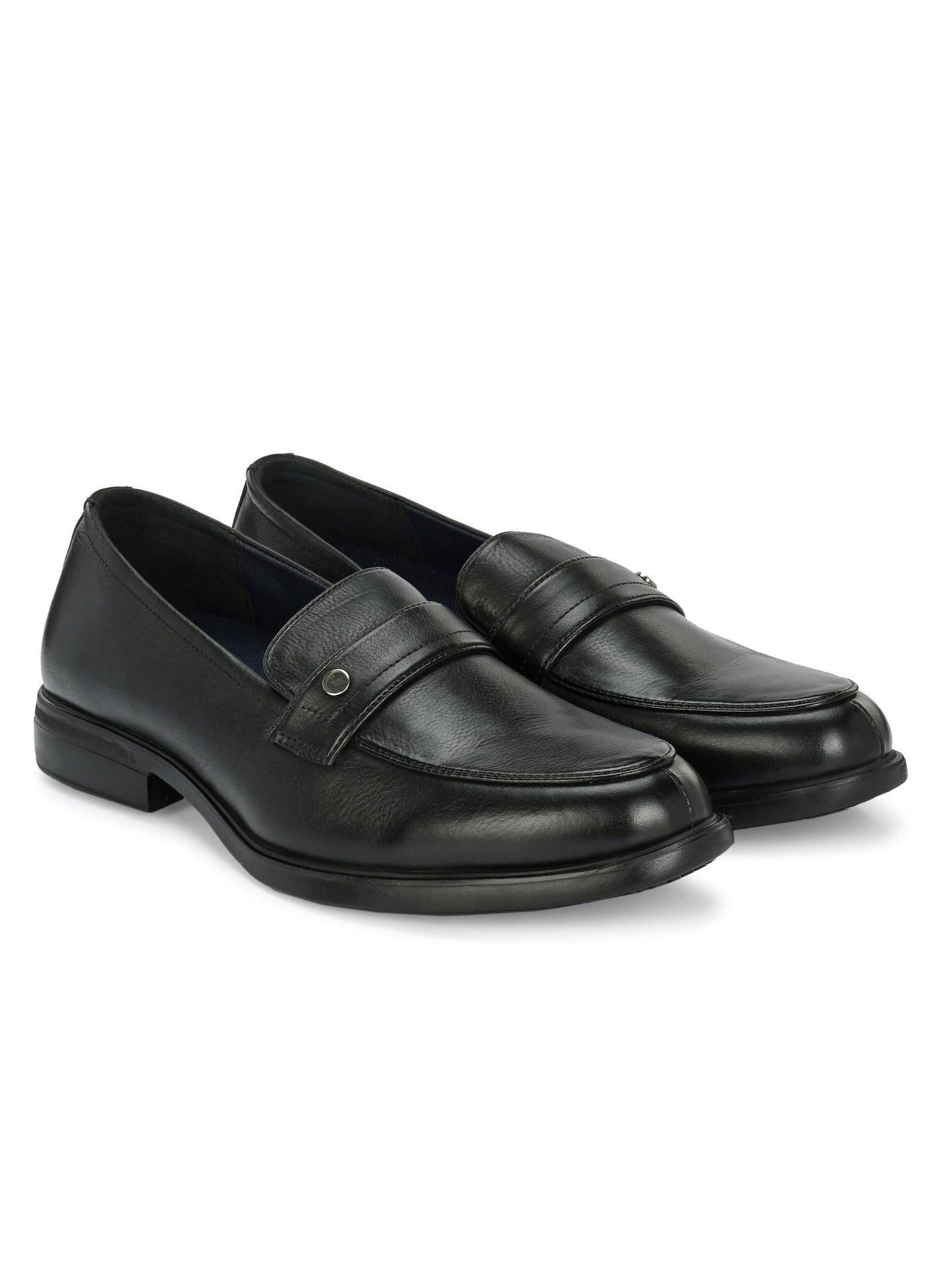 Milo Black Formal Slip-on Shoes For Men