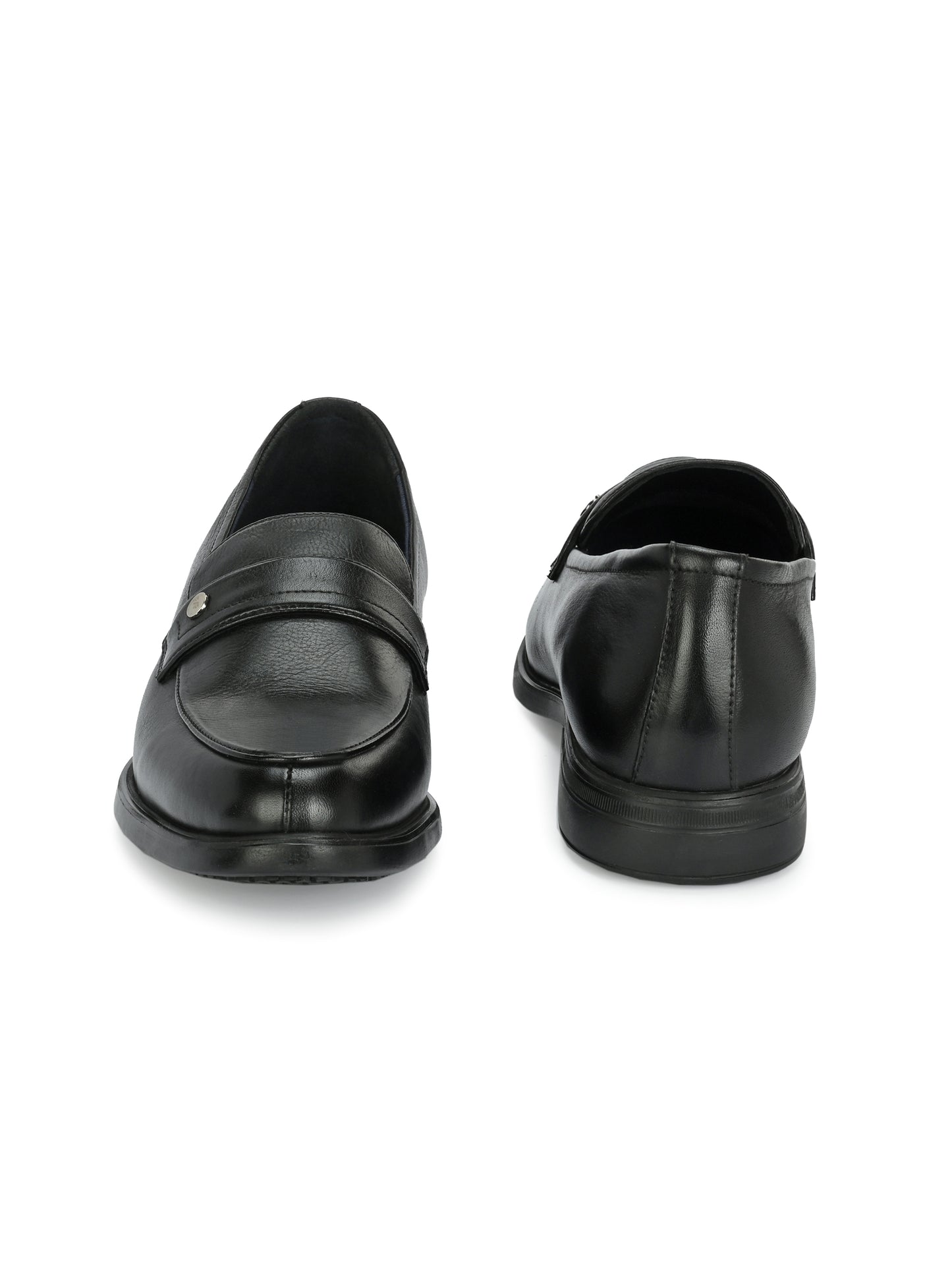 Milo Black Formal Slip-on Shoes For Men