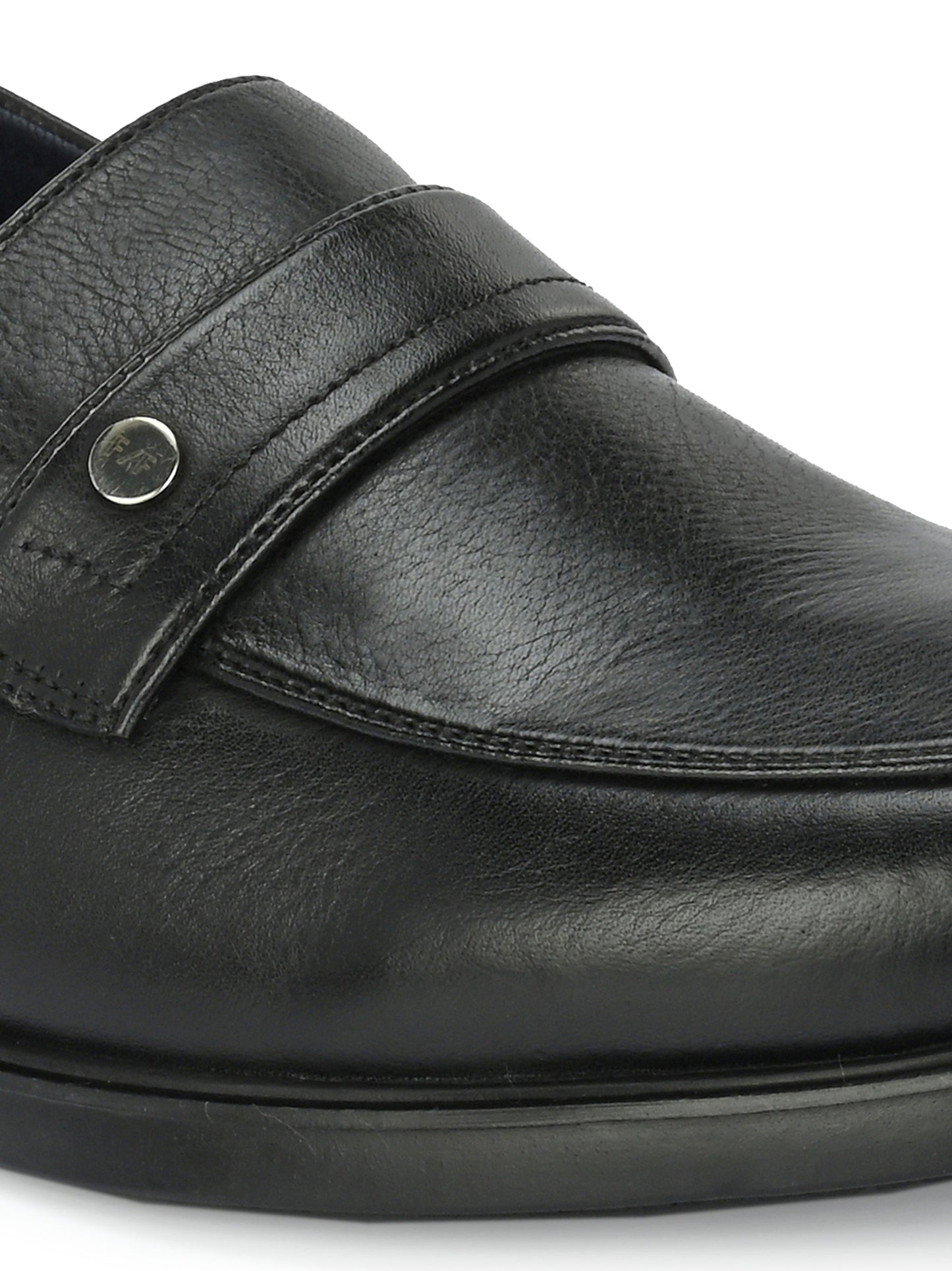 Milo Black Formal Slip-on Shoes For Men