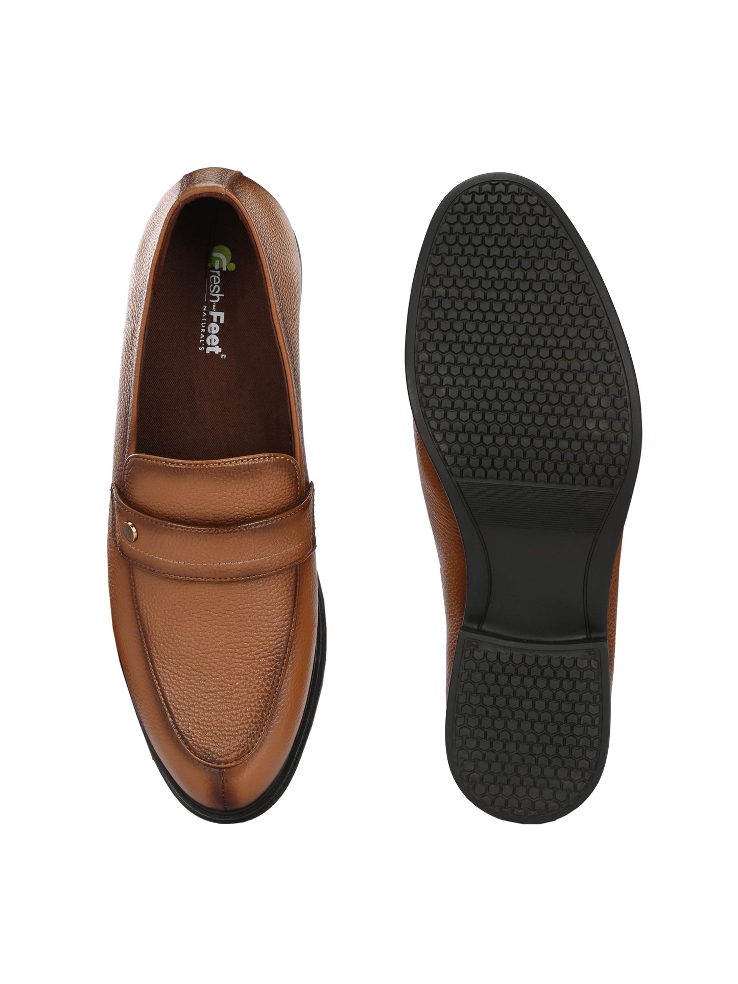 Milo Tan Formal Slip-on Shoes For Men