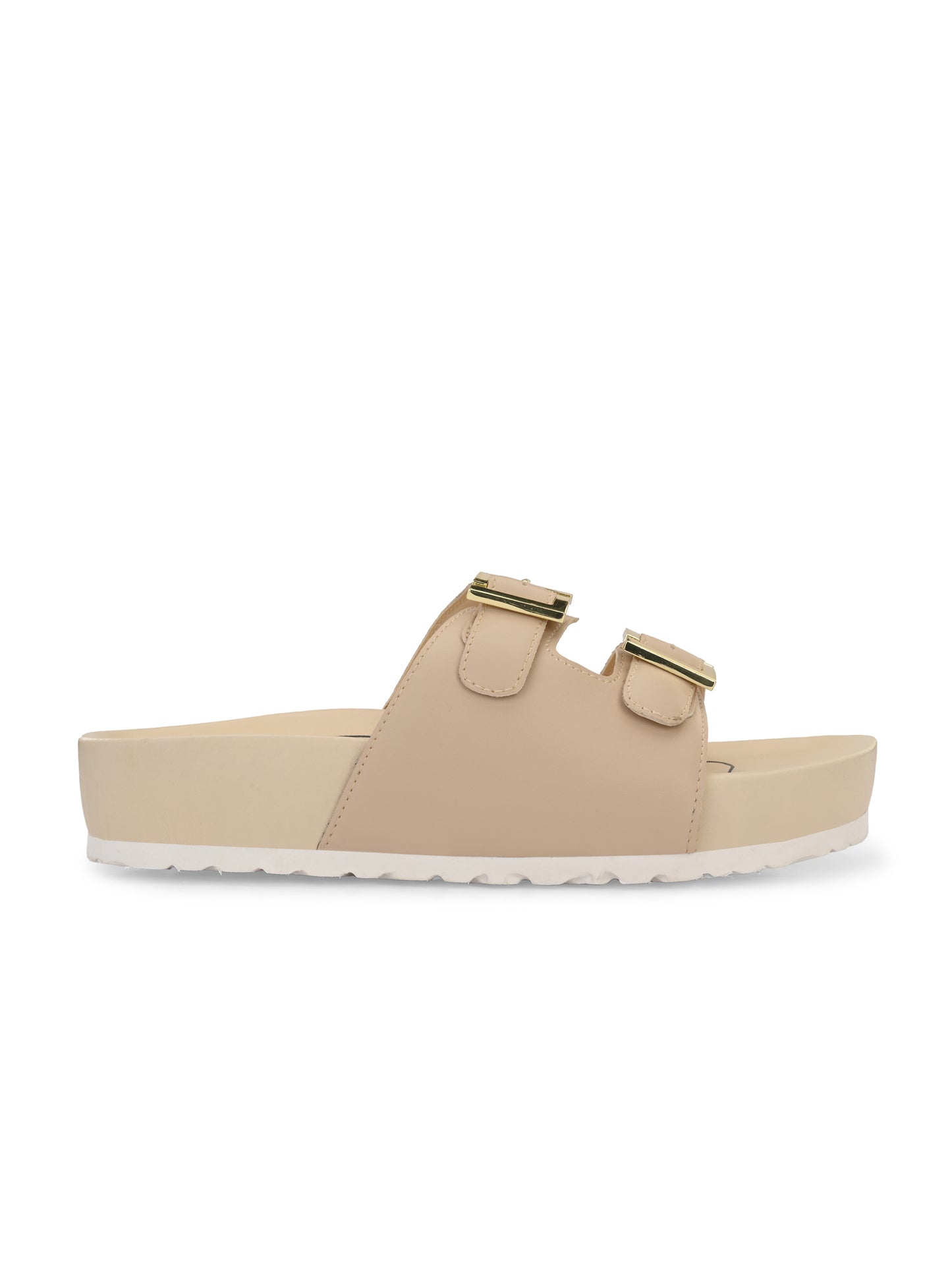 Michelle Beige Orthopedic Sliders For Women