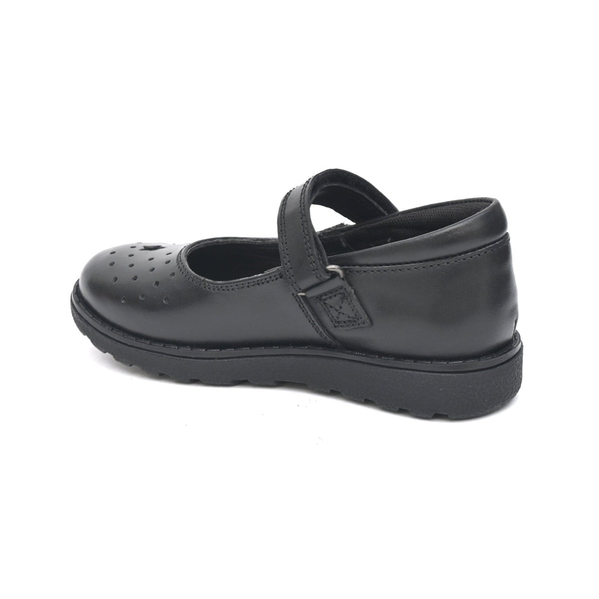 AENNA Genuine Leather Black Dual Size technology School Shoes - Fresh Feet