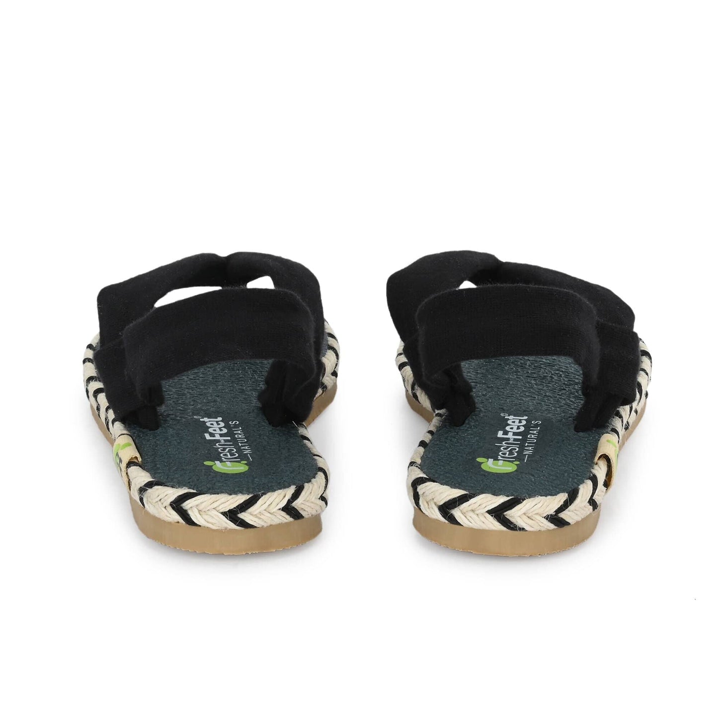 Alexa Black Yoga Mat Sandals for Kids - Fresh Feet