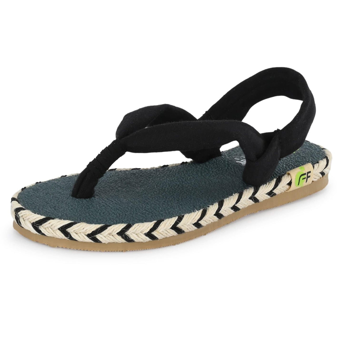 Alexa Black Yoga Mat Sandals for Kids - Fresh Feet