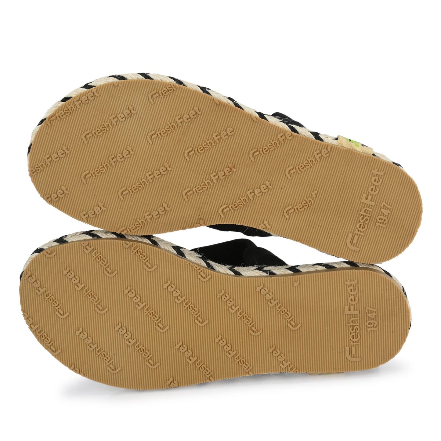 Alexa Black Yoga Mat Sandals for Kids - Fresh Feet