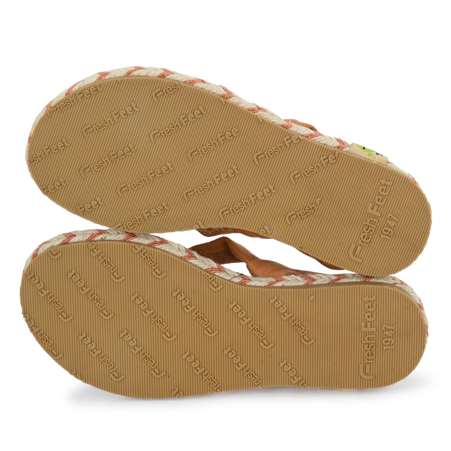 Alexa Tan Yoga Mat Sandals for Kids - Fresh Feet
