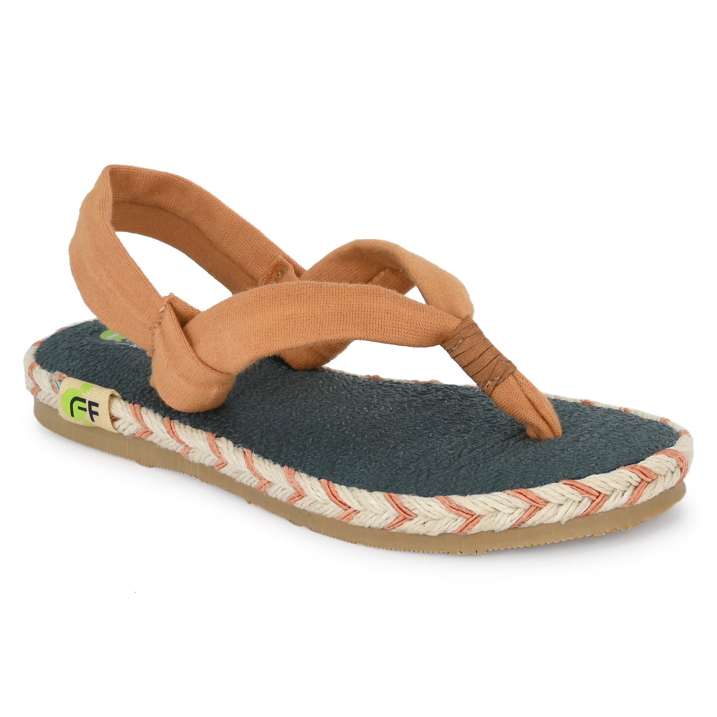 Alexa Tan Yoga Mat Sandals for Kids - Fresh Feet