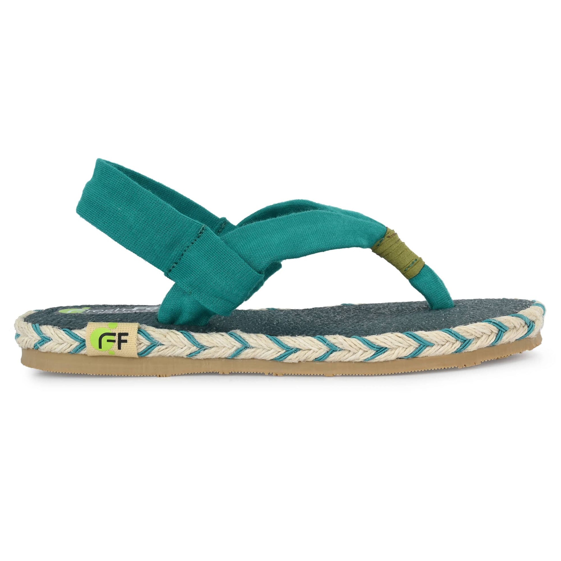 Alexa Teal Yoga Mat Sandals for Kids - Fresh Feet