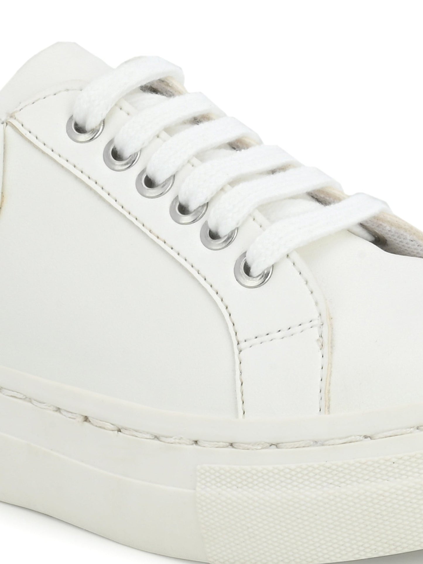 Alya White Dual Size technology Shoes for Kids - Fresh Feet