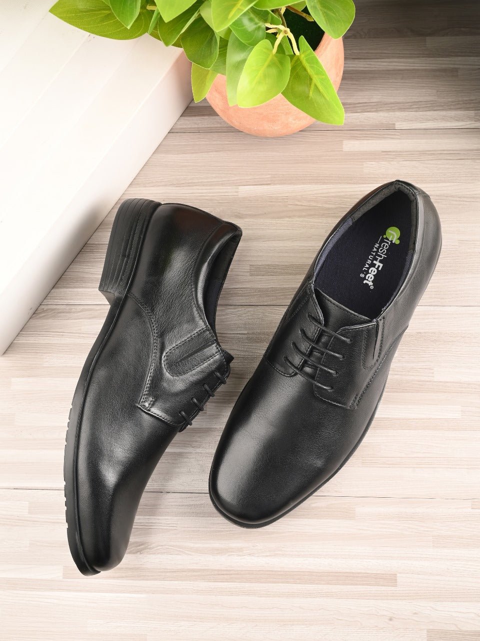 Arden Black Formal Lace-up Shoes For Men