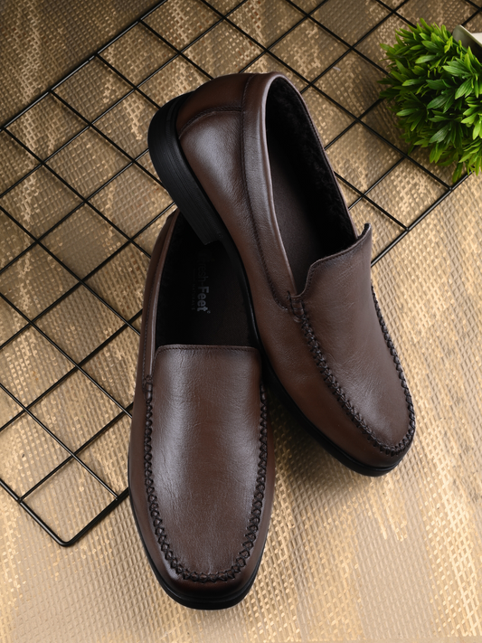 Dante Brown Formal Slip-on Shoes For Men