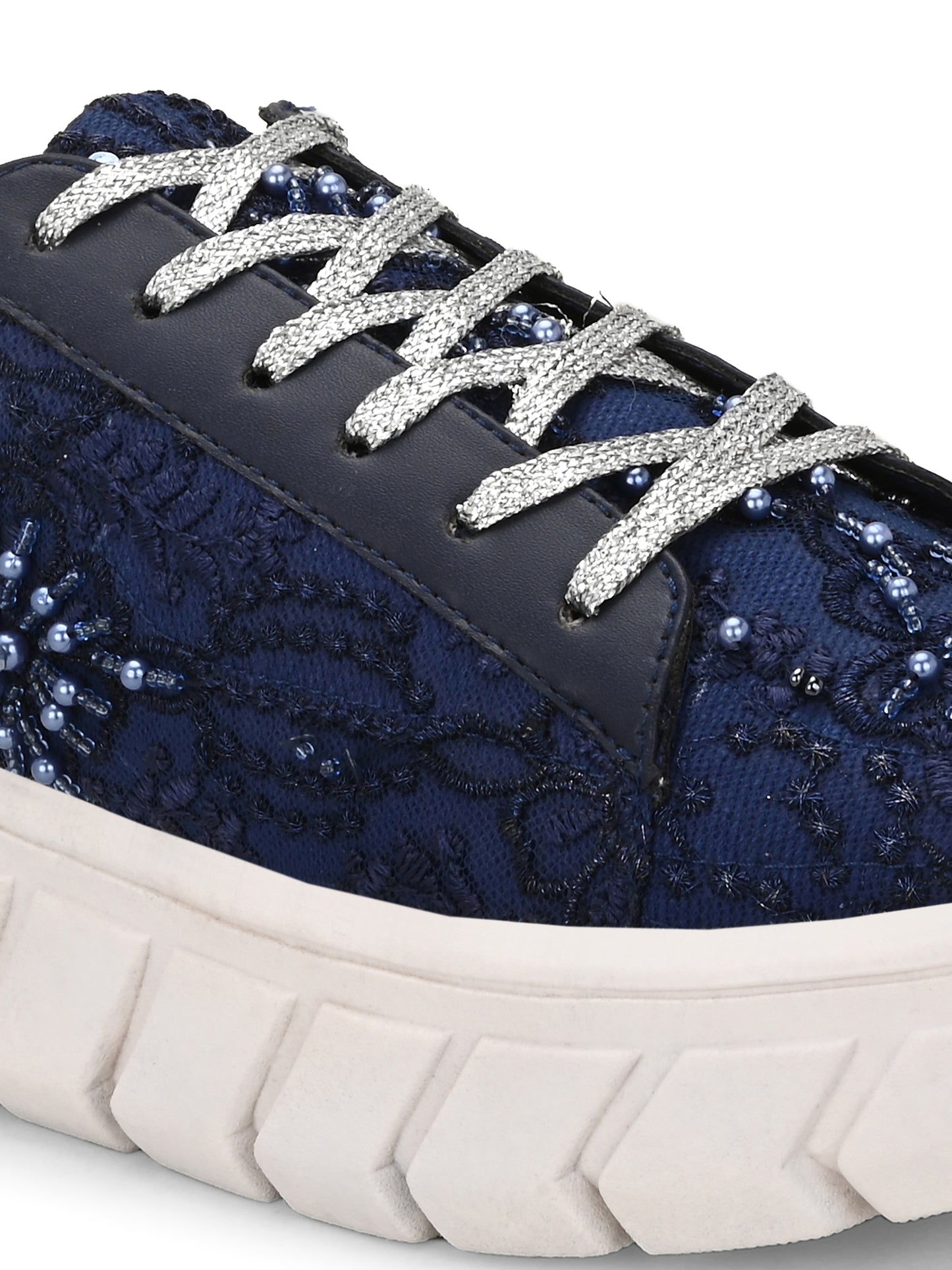 Blue Customized Ethnic Sneakers
