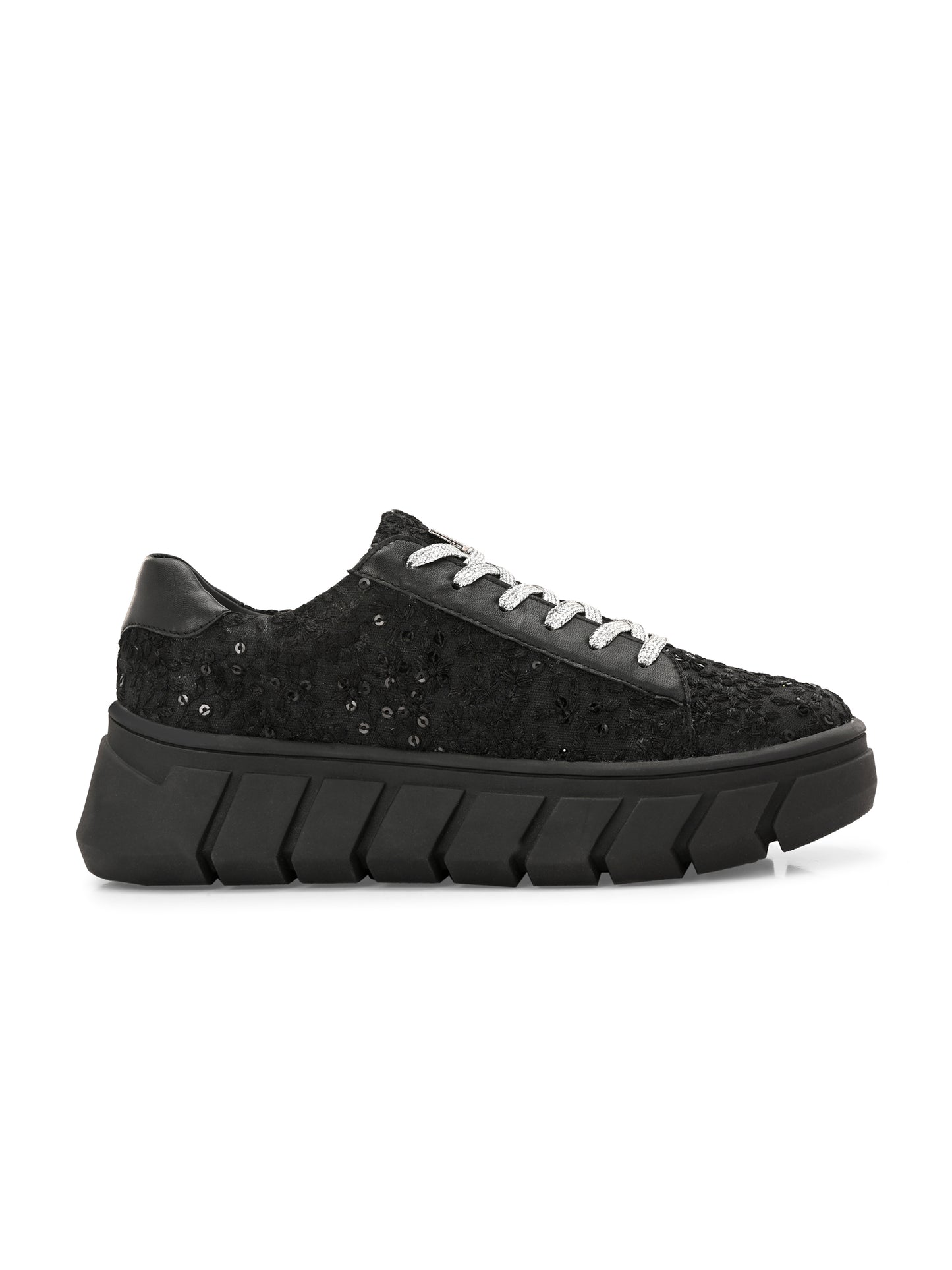 Black Customized Ethnic Sneakers