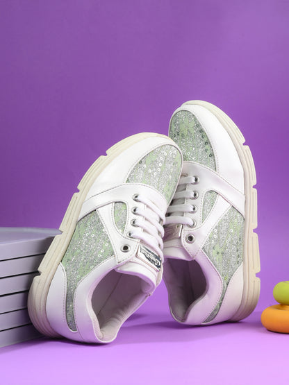 Julian Green White Sneakers for Kids