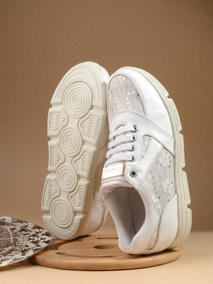 Julian White Sneakers for Girls