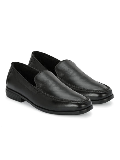 Dante Black Formal Slip-on Shoes For Men