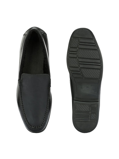 Dante Black Formal Slip-on Shoes For Men