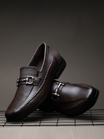 Jace Brown Formal Slip-on Shoes For Men